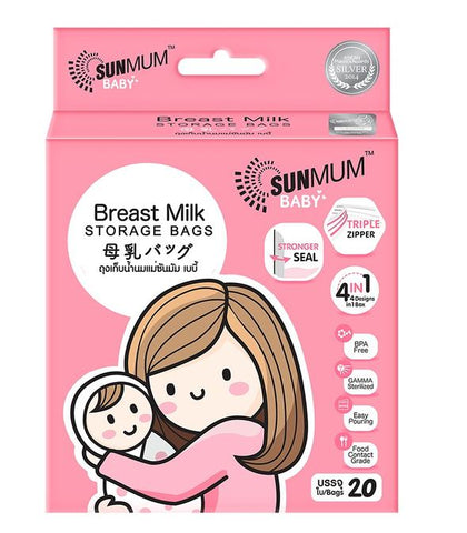 Sunmum Breastmilk Storage Bags 8oz (20s)